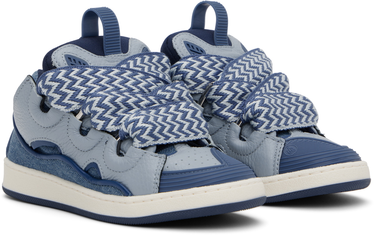Lanvin Kids Blue Lace-Up Sneakers Lanvin