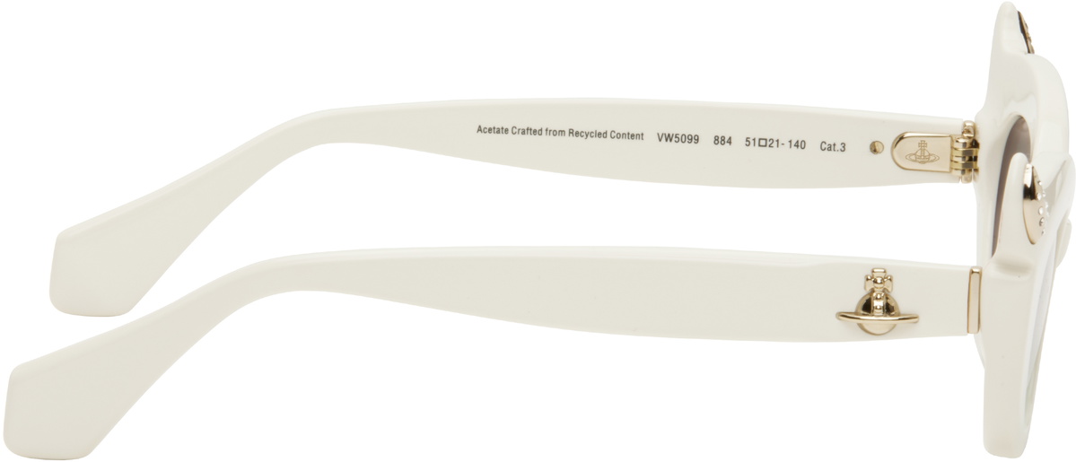 Vivienne Westwood White Soo Sunglasses