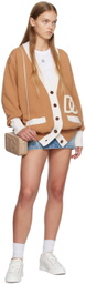 Dolce & Gabbana White & Gold Portofino Low Sneakers