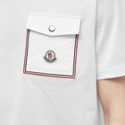 Moncler Men's Pocket T-Shirt in White