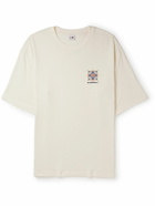 NN07 - Alan Logo-Embroidered Cotton-Jersey T-Shirt - Neutrals