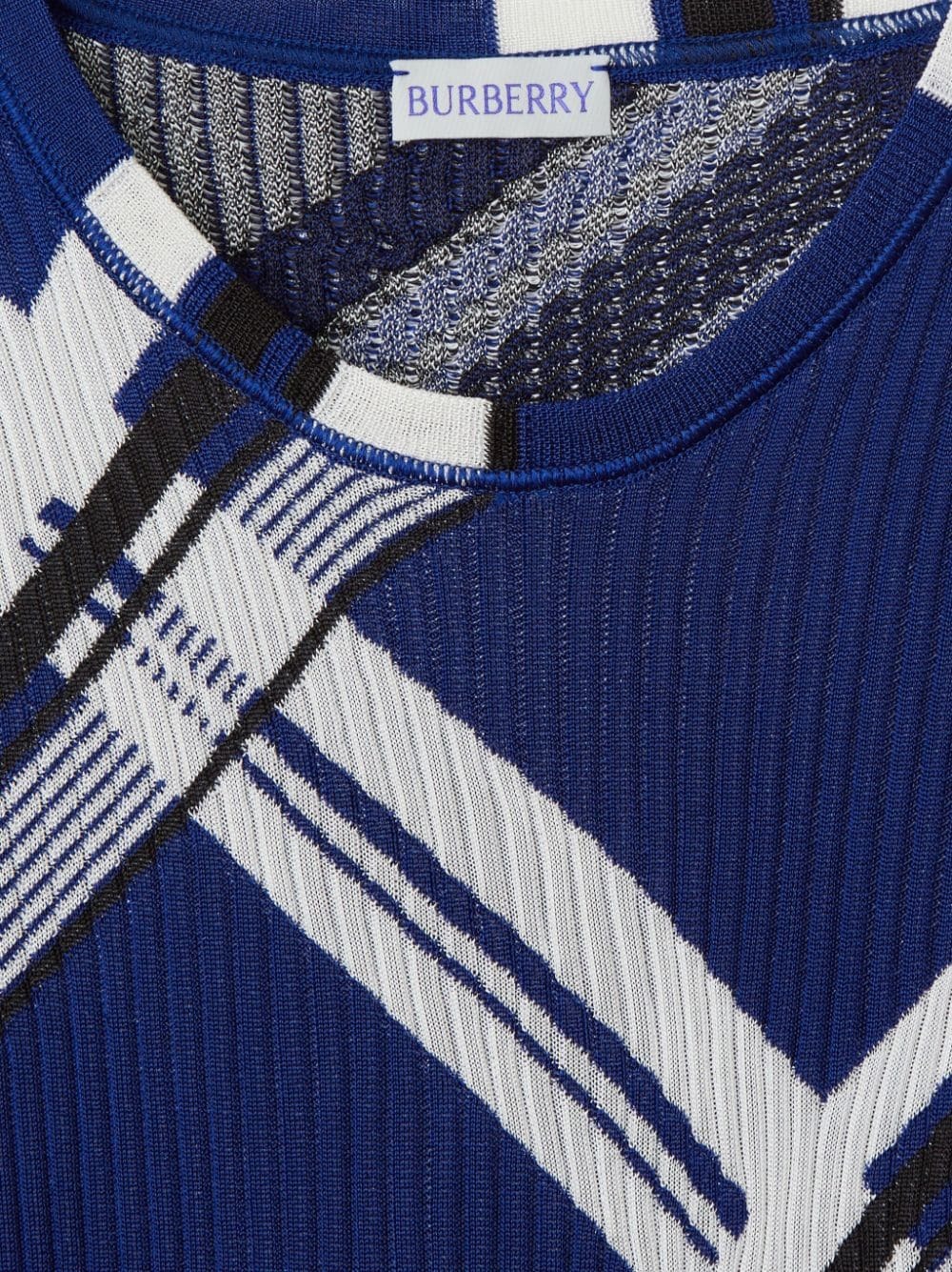 BURBERRY - Check Motif Silk Dress Burberry BURBERRY - Check Motif Silk Dress Burberry