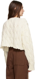 HALFBOY Off-White Cropped Sweater