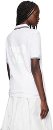 Comme des Garçons Shirt White Fred Perry Edition 'Strong Will' Polo