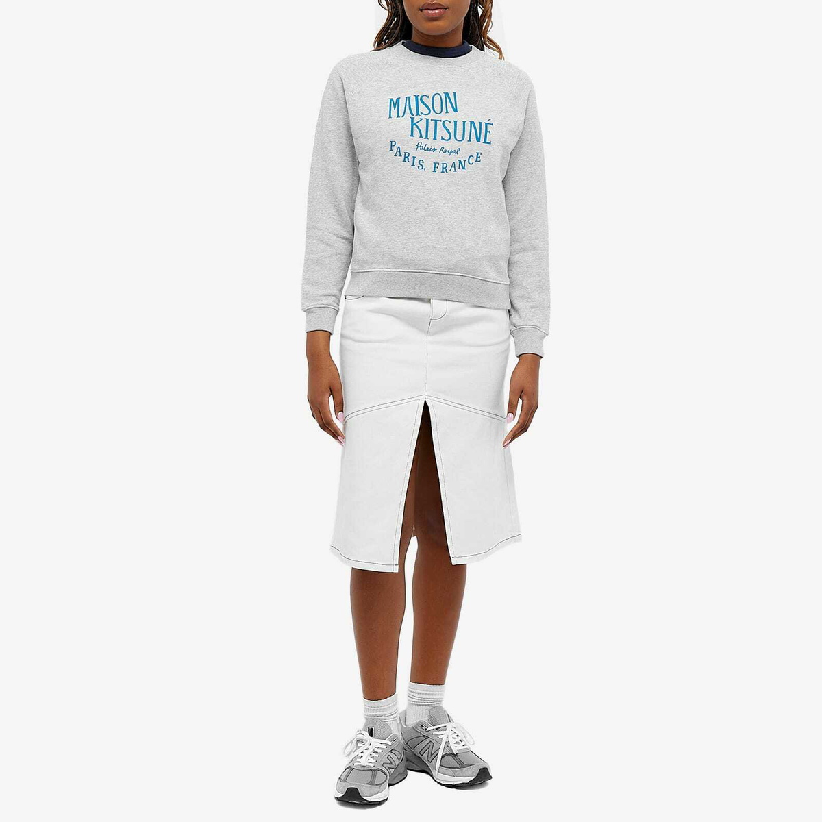 Maison Kitsuné Women's Palais Royal Vintage Sweatshirt in Light