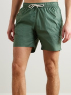 Hartford - Slim-Fit Mid-Length Recycled Swim Shorts - Green