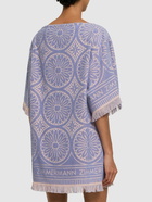 ZIMMERMANN Halliday Linen Printed Mini Dress