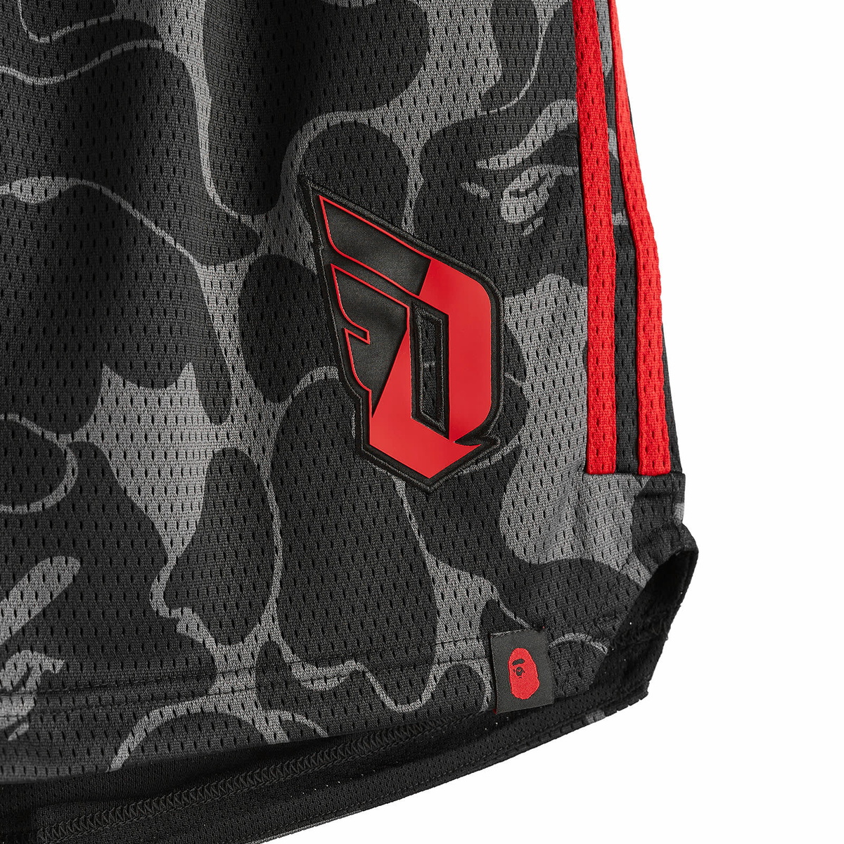 ■新品 adidas BAPE Dame 9 ショートパンツ L バスパン■ adidas BAPE x Dame 9 SHORT CARBON （アディダス デイム 9