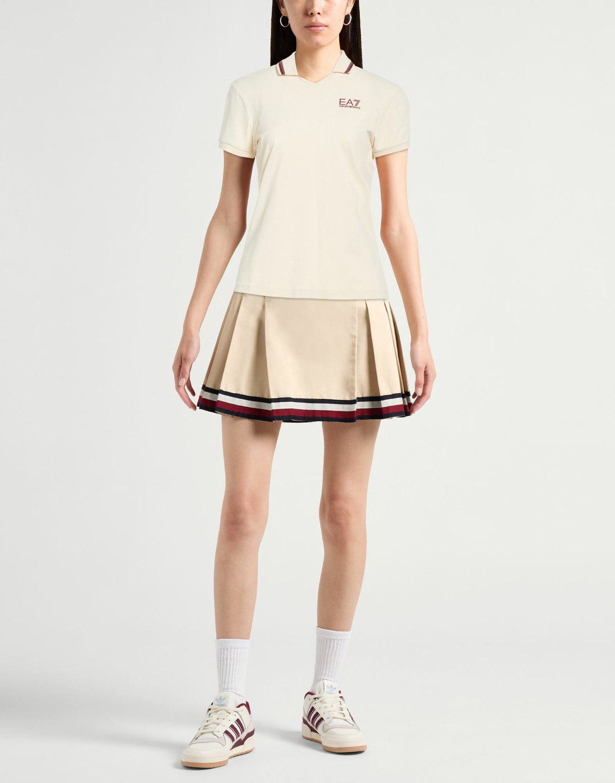 Ea7 Womens Polo shirt in Beige