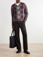NN07 - Otto 60070 Argyle Wool Sweater - Gray