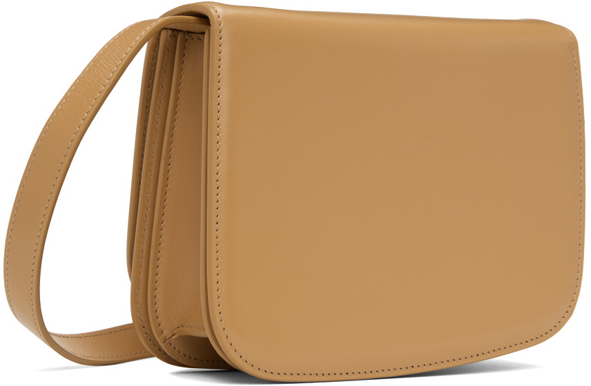 Ferragamo Tan Small Fiamma Crossbody Bag