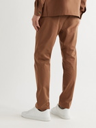 PAUL SMITH - Stretch Organic Cotton-Twill Trousers - Brown