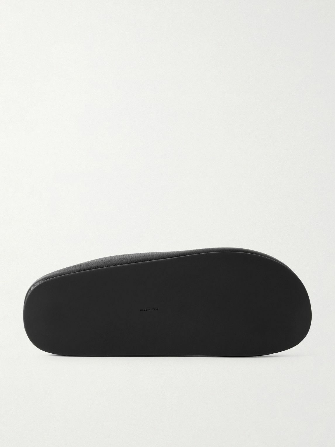 The Row - Hudson Full-Grain Slippers - Black