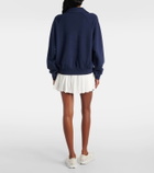 The Upside Elle logo cotton terry polo sweater