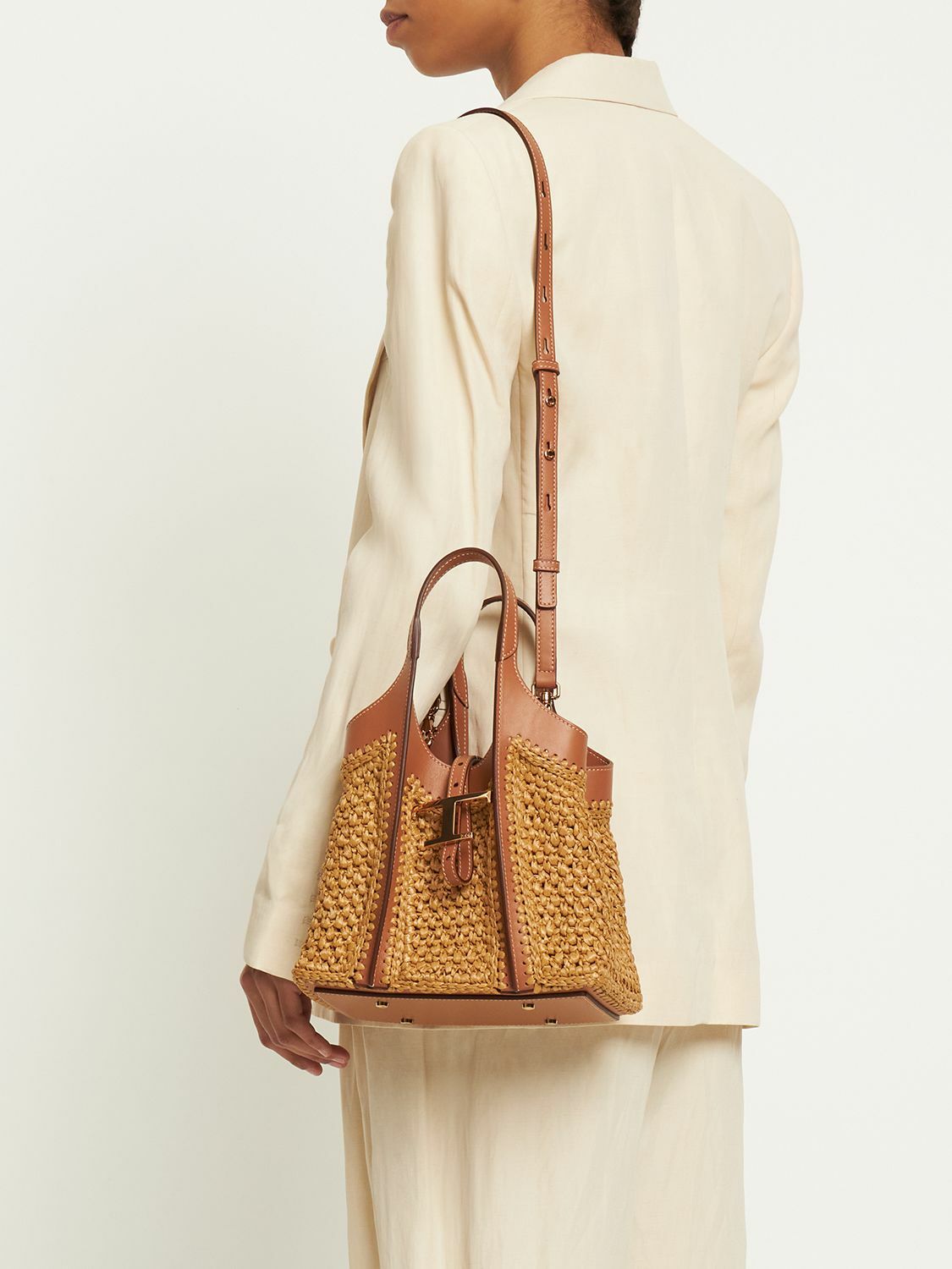 TOD'S Shopping Mini T Crochet Tote Bag Tod's