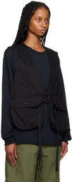 Engineered Garments Black Fowl Vest
