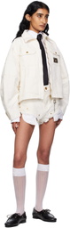 WILLY CHAVARRIA Off-White Stockton Poom Poom Shorts