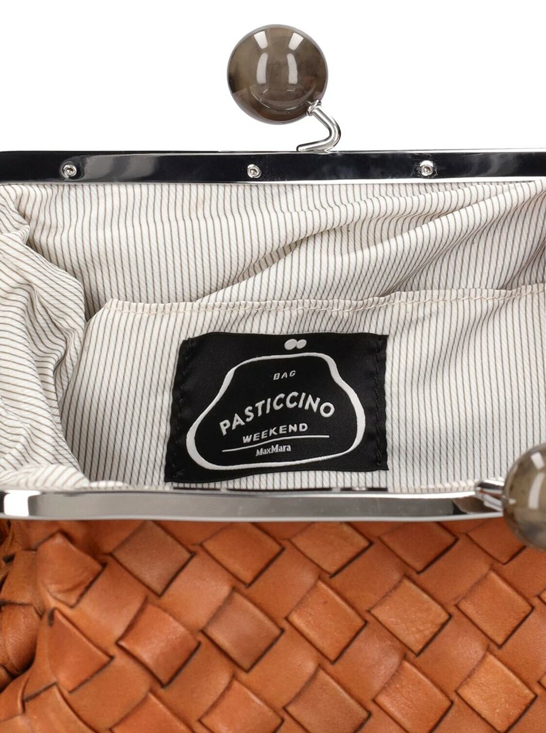 ★Weekend Max Mara★Pancia ウーヴンレザークラッチ WEEKEND MAX MARA Pancia Woven Leather Clutch Weekend Max Mara