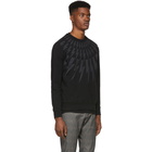 Neil Barrett Black Lightning Bolt Sweatshirt