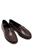 Aeyde Arthur Leather Loafers Brown