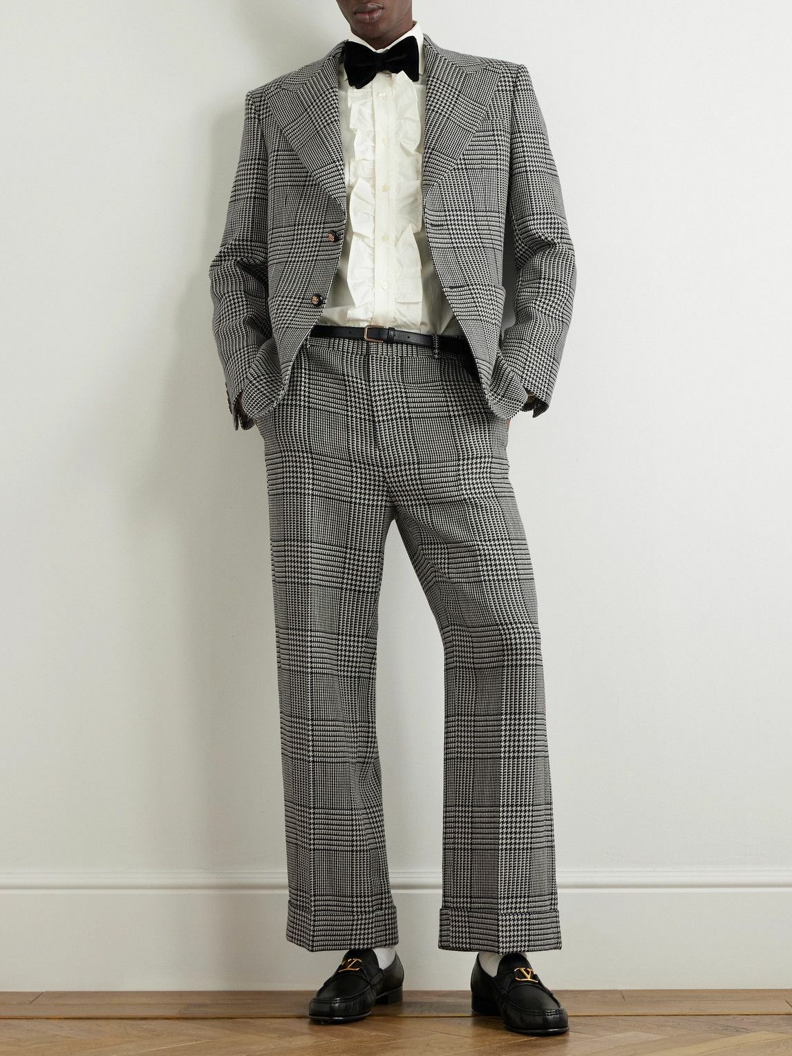 Valentino Garavani - Prince of Wales Checked Wool Suit Jacket