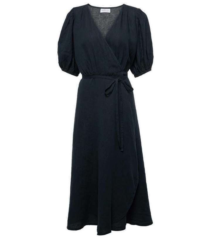 Photo: Velvet Dalene linen midi dress