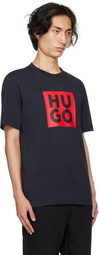 Hugo Navy Printed T-Shirt