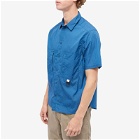 CAYL Men's Short Sleeve Nylon Hiker Shirt in Blue