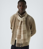 Dunhill Plaid cashmere scarf