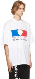 VETEMENTS White 'We Are The People' T-Shirt