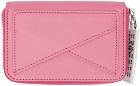 MM6 Maison Margiela Pink 6 Zip Around Wallet