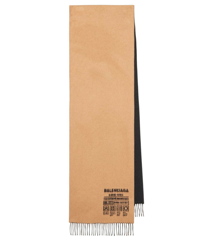 Photo: Balenciaga Balenciaga Garde-Robe cashmere and wool scarf