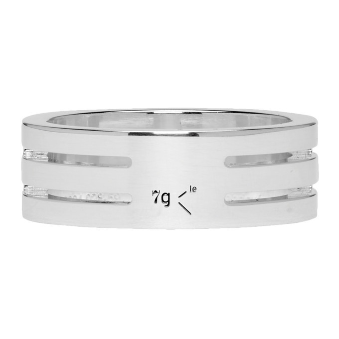 Photo: Le Gramme Silver Punched Le 7 Grammes Ring