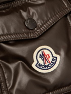 Moncler - Logo-Appliquéd Quilted Shell Down Jacket - Brown