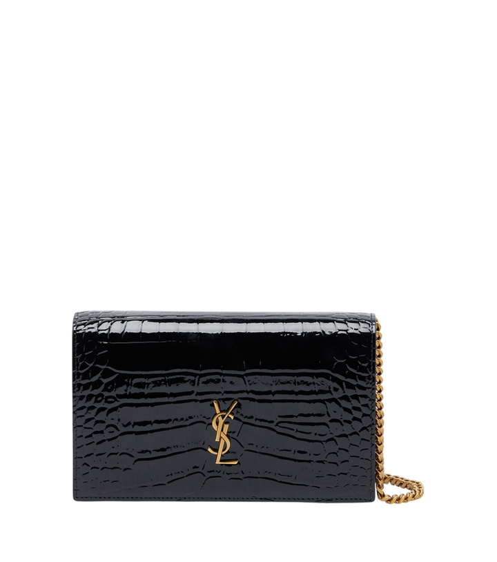 Photo: Saint Laurent Cassandre croc-effect leather chain wallet