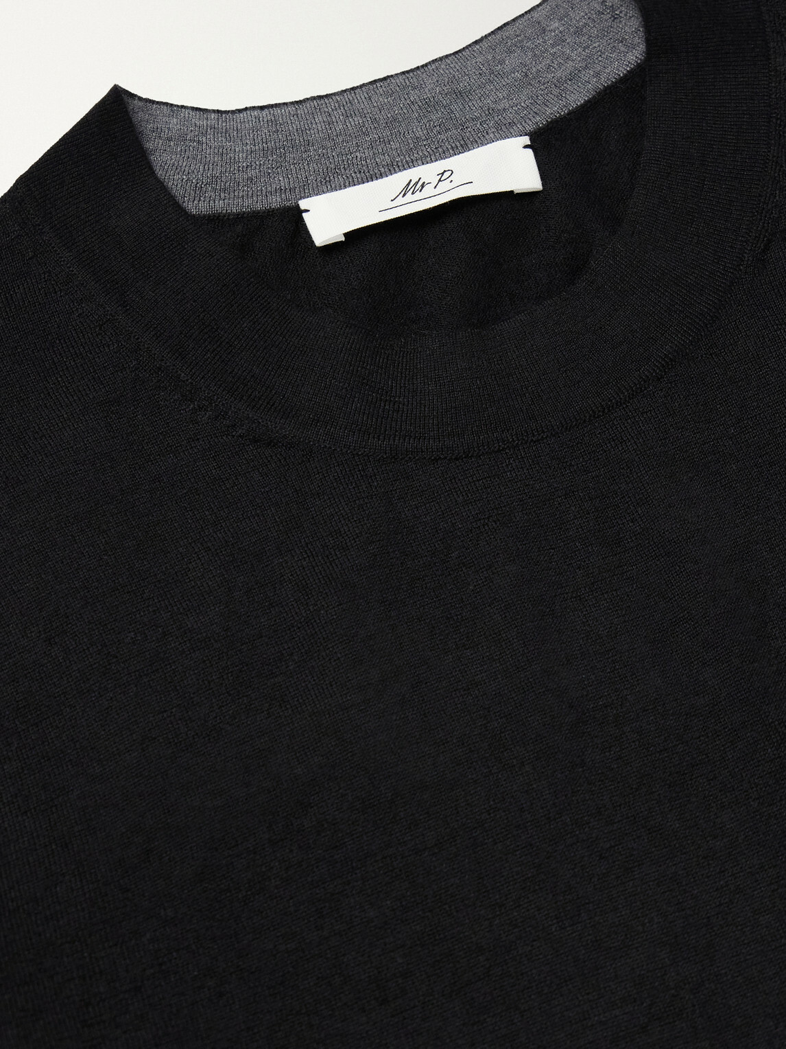Mr P. - Cashmere and Silk-Blend Sweater - Black