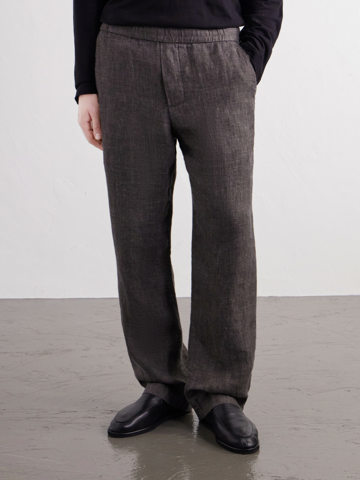 James Perse - Straight-Leg Linen Suit Trousers - Brown