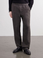 James Perse - Straight-Leg Linen Suit Trousers - Brown