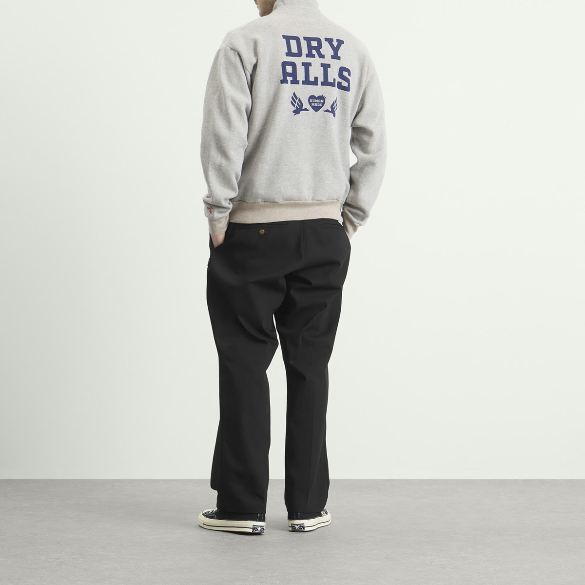 Human Made Men's Half-Zip Sweatshirt in Gray