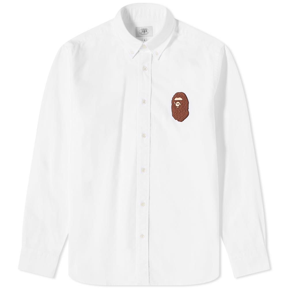 A Bathing Ape Large Ape Head Oxford BD Shirt A Bathing Ape