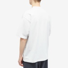 Balenciaga Men's Mirror Logo T-Shirt in Ecru/Black