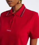 Versace Greca cotton piqué polo shirt