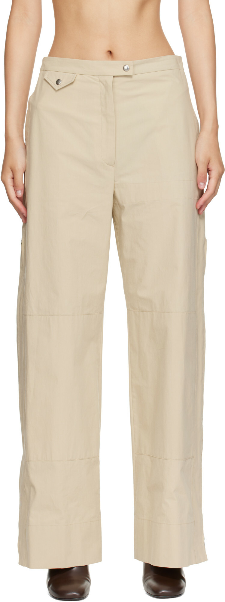 Calvin Klein Collection Beige Gemma Trousers