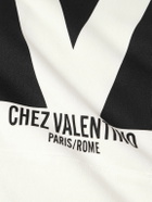 Valentino Garavani - Logo-Print Cotton-Jersey Hoodie - Neutrals