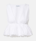 Alaïa Peplum cotton top