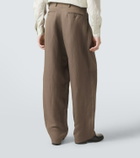 Giorgio Armani Linen-blend straight pants