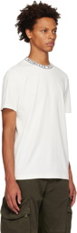 Moncler White Garment-Washed T-Shirt