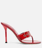 Christen Helix 95 patent leather thong sandals