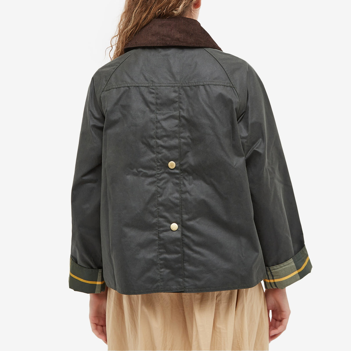 Barbour Women's Catton Wax Jacket in Sage/Ancient Barbour