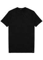 Tom Ford Stretch Jersey T-Shirt, Men's Clothing, Black, Cotton Material, Comfortable Fit, Casual Wear
